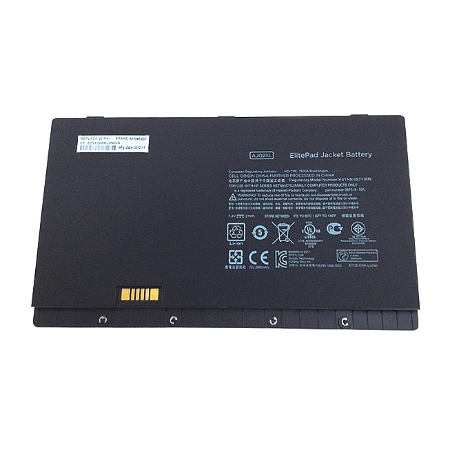 HP AJ02XL HSTNN-IB3Y 687518-1C1 batterie originale 7.2V 2900mAh pour ordinateur portable HP ElitePad 1000 G2 (G5F94AW), ElitePad 1000 G2 (G6X14AW) séries
